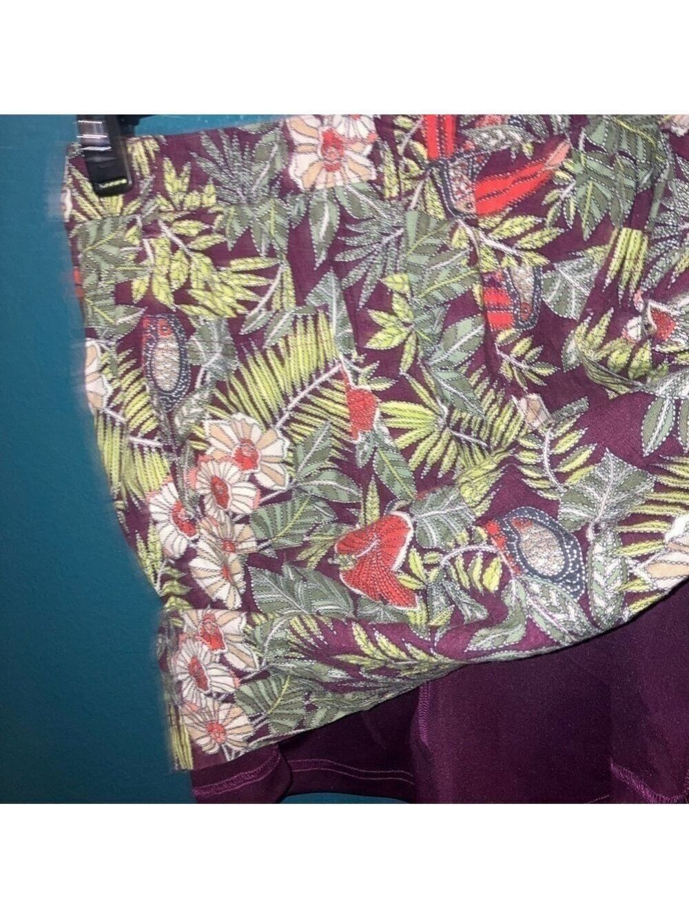 Christoper & Banks Floral Printed Utility Pull-on Skort size Med - Picture 7 of 11